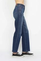Sleek and Stylish High Waist Tummy Control Flare Jeans Trendsi