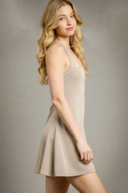 UMG Crisscross Square Neck Active Dress Trendsi
