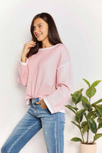 Angel Wings Contrast Detail Top Trendsi