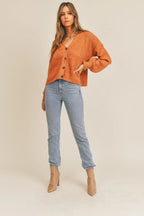 Mable Long Sleeve Button Down Sweater Cardigan Trendsi