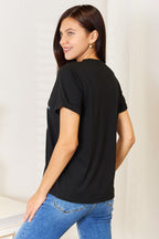 Sleek and Stylish Graphic Short Sleeve T-Shirt Trendsi