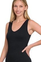 Zara Breathable Seamless Ribbed Sports Jumpsuit Trendsi