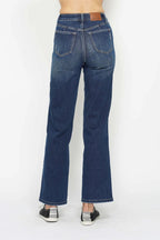 Sleek and Stylish High Waist Tummy Control Flare Jeans Trendsi