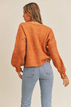 Mable Long Sleeve Button Down Sweater Cardigan Trendsi