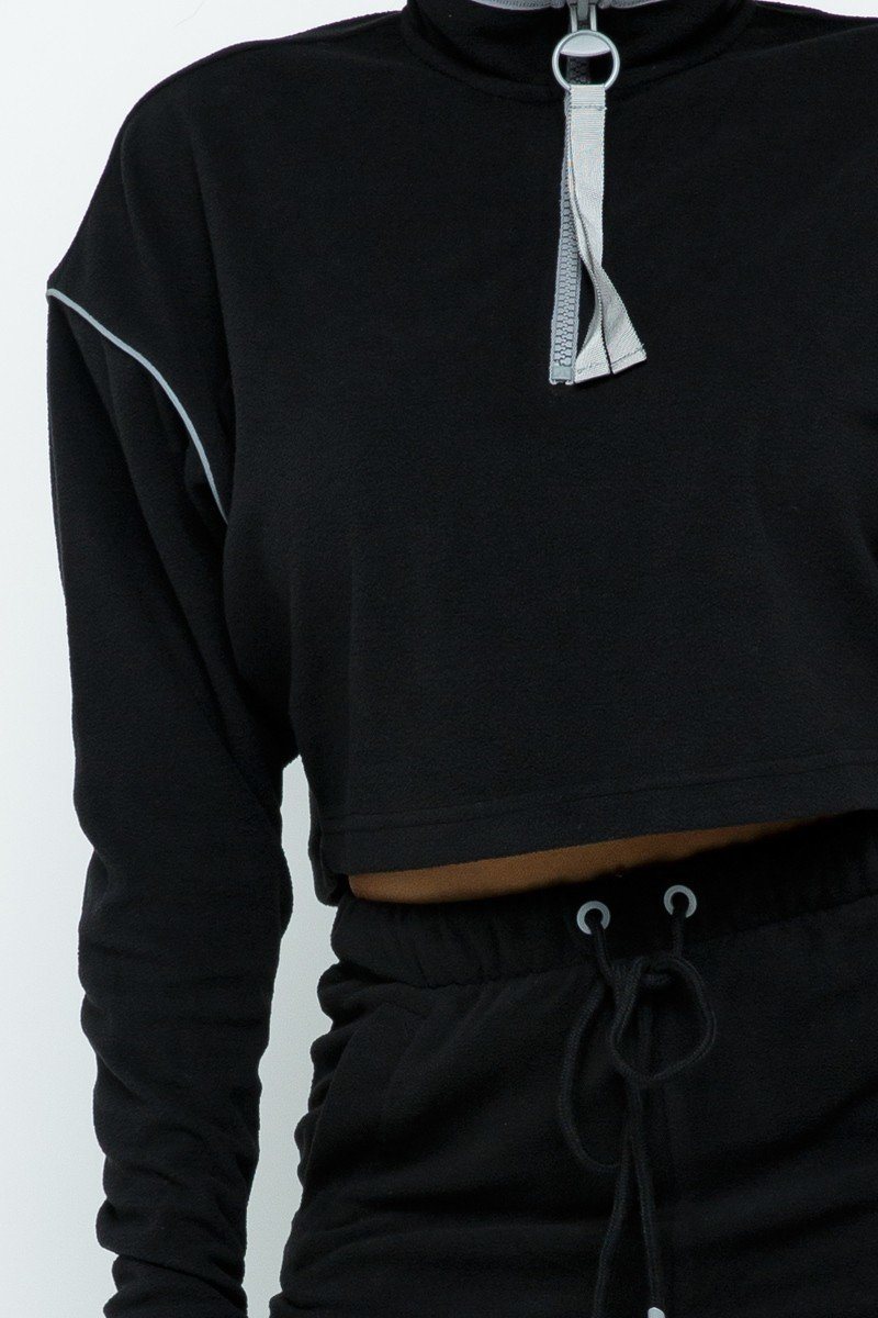 Sporty Crop Top Sporty High-waist Shorts Set Sleek and Stylish