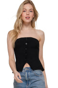 Sleeveless Button Down Sweater Sleek and Stylish