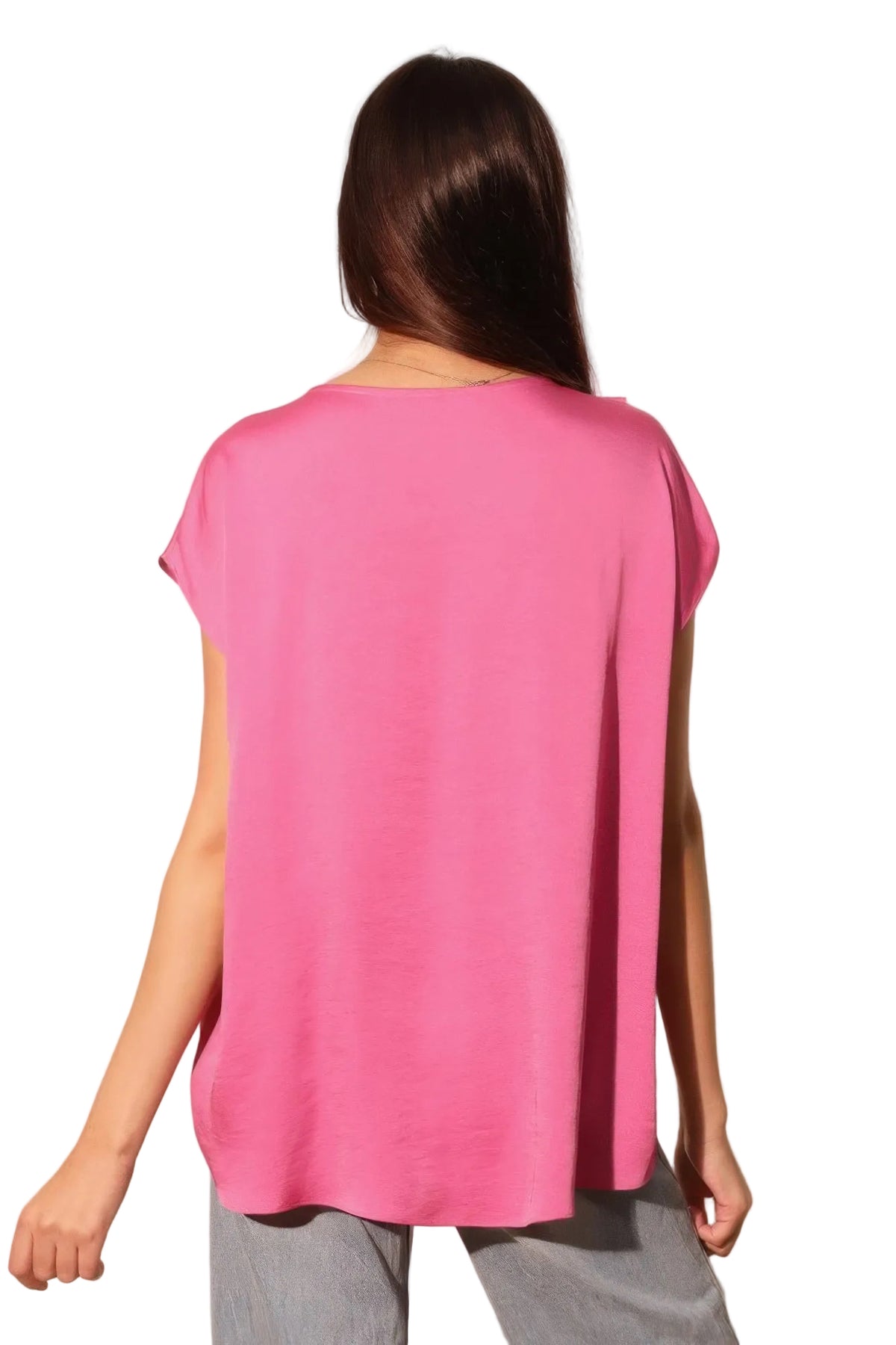 Sleek and Stylish Silk Tunic Top Sleek and Stylish
