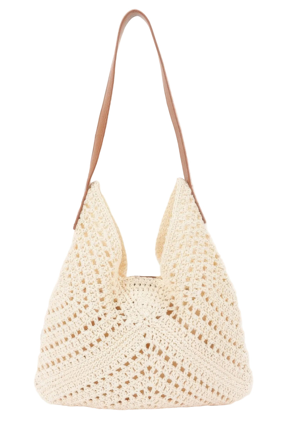 Crochet Shoulder Bag With Pouch Sleek and Stylish