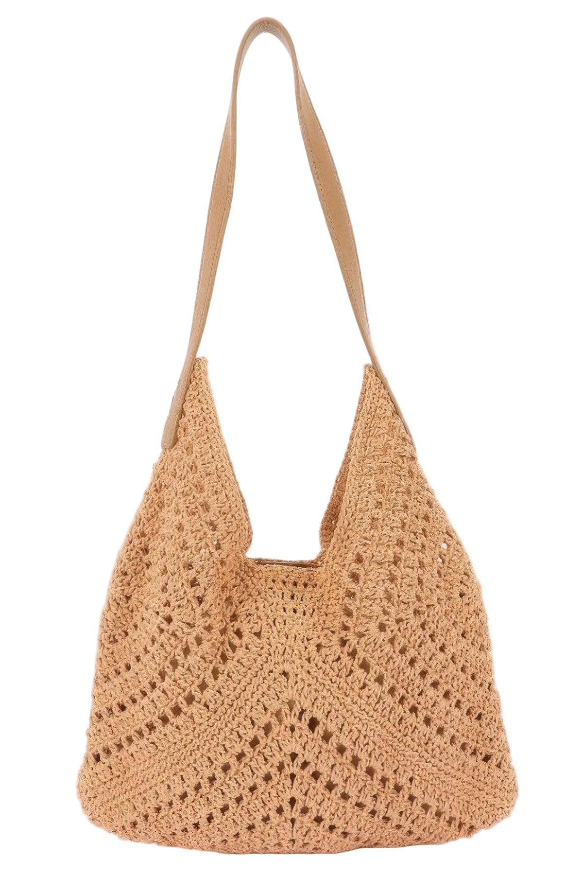 Crochet Shoulder Bag With Pouch Sleek and Stylish