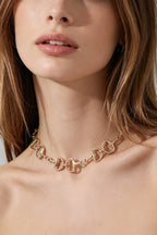 Polished Toggle Chain Choker Necklace Sleek and Stylish