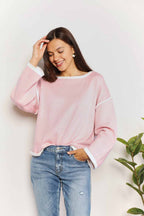 Angel Wings Contrast Detail Top Trendsi