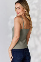 Sleek and Stylish Full Size Round Neck Cami Trendsi